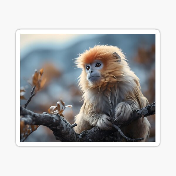 Item preview, Tierfotografie - Goldstumpfnasenaffe designed and sold by KootenayDesigns.