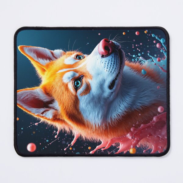 Item preview, Cute Red Husky Paint Splash designed and sold by TheArtOfPat.