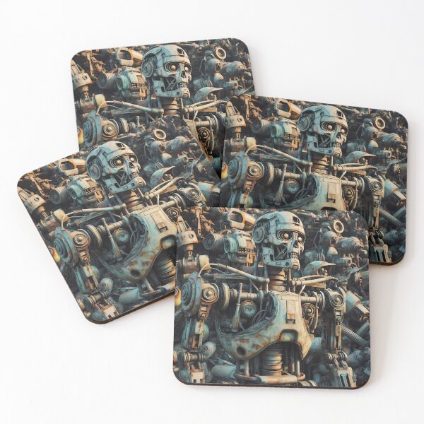 Item preview, Scrapyard Rusty Robot - Steampunk details, Perfect gift designed and sold by Scandinavian-Ai.