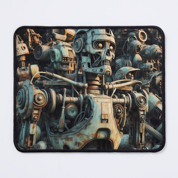 Item preview, Scrapyard Rusty Robot - Steampunk details, Perfect gift designed and sold by Scandinavian-Ai.