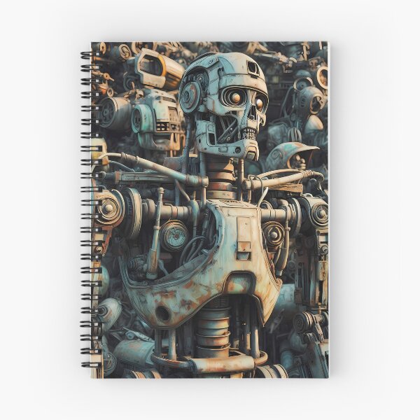 Item preview, Scrapyard Rusty Robot - Steampunk details, Perfect gift designed and sold by Scandinavian-Ai.