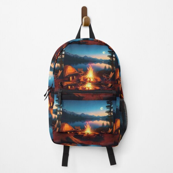 Item preview, Tranquil Campfire by the Lake under the Stars designed and sold by RaiyaTees.