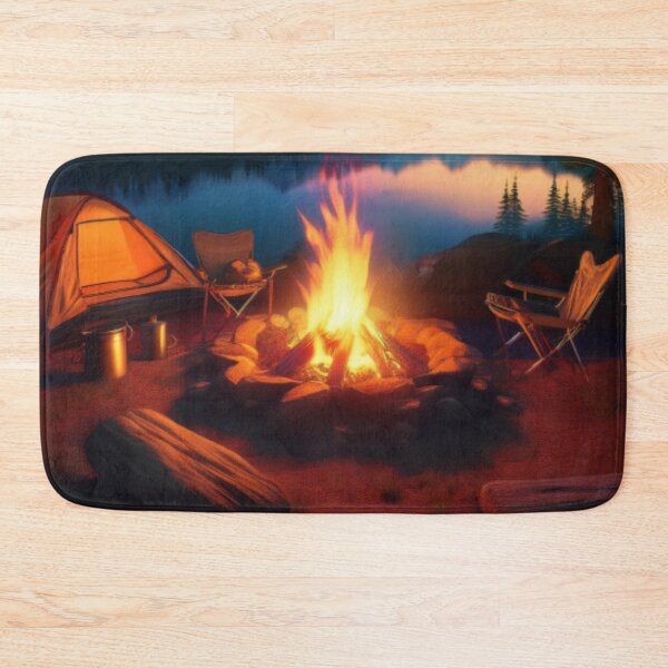 Item preview, Tranquil Campfire by the Lake under the Stars designed and sold by RaiyaTees.