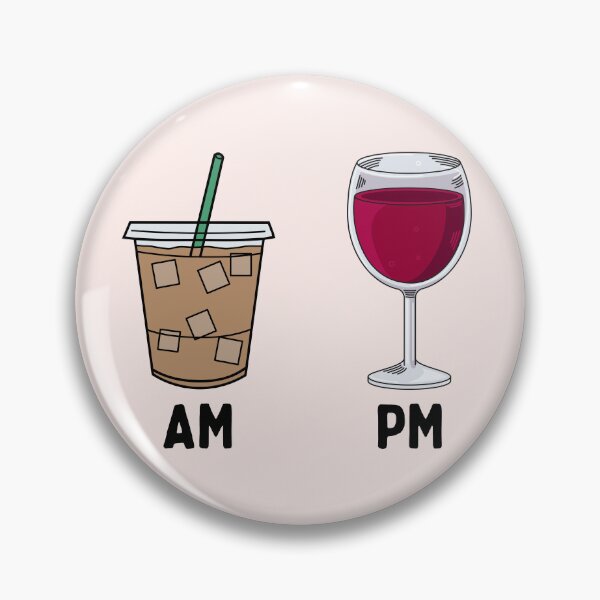 Item preview, AM/PM - coffee and wine designed and sold by PeachyLitchi.