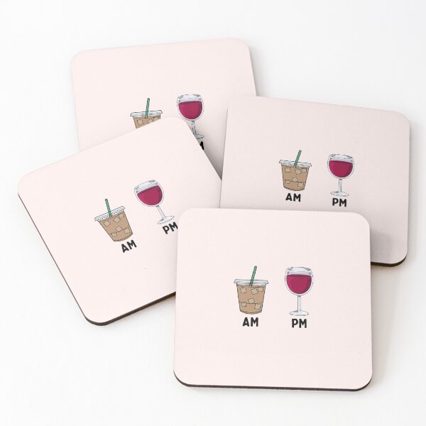 Item preview, AM/PM - coffee and wine designed and sold by PeachyLitchi.