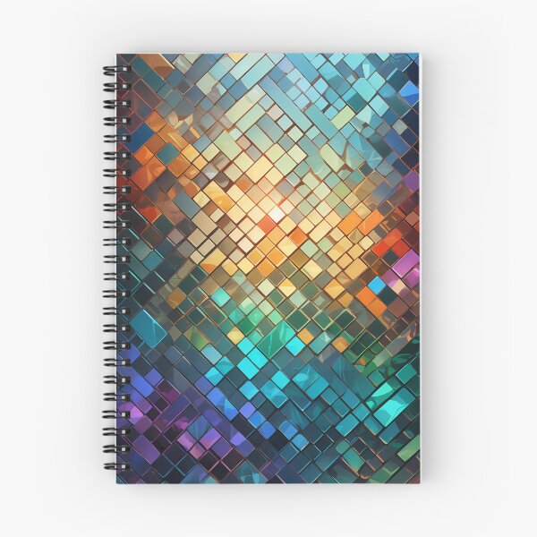 Aperçu de l'œuvre Motif mosaïque acier coloré créée et vendue par NolineXpression.
