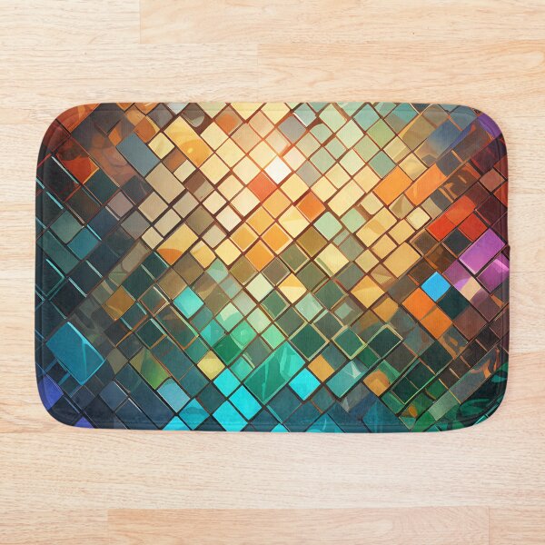 Item preview, Patrón de mosaico de acero colorido designed and sold by NolineXpression.