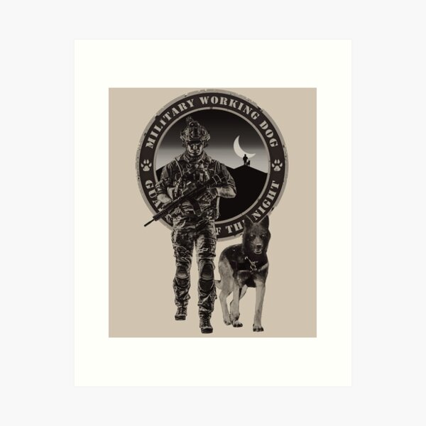 Item preview, Military working dog - Guardians of the night designed and sold by polygrafix.