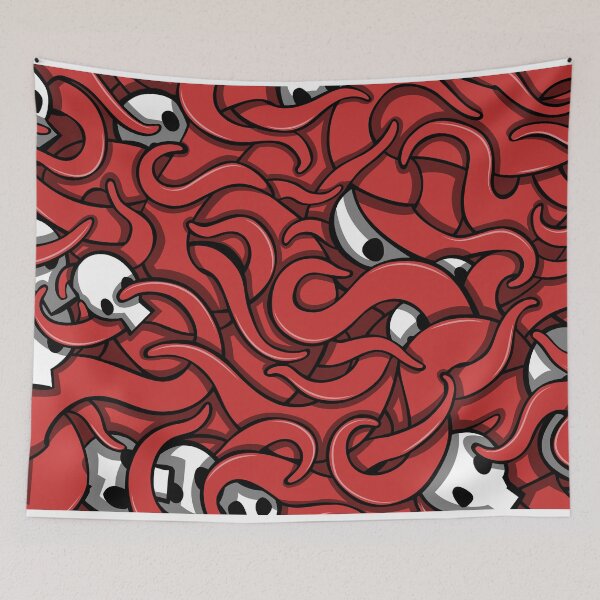 Item preview, Skulls n squids tentacles pattern designed and sold by Slex Lions, illustrateur.