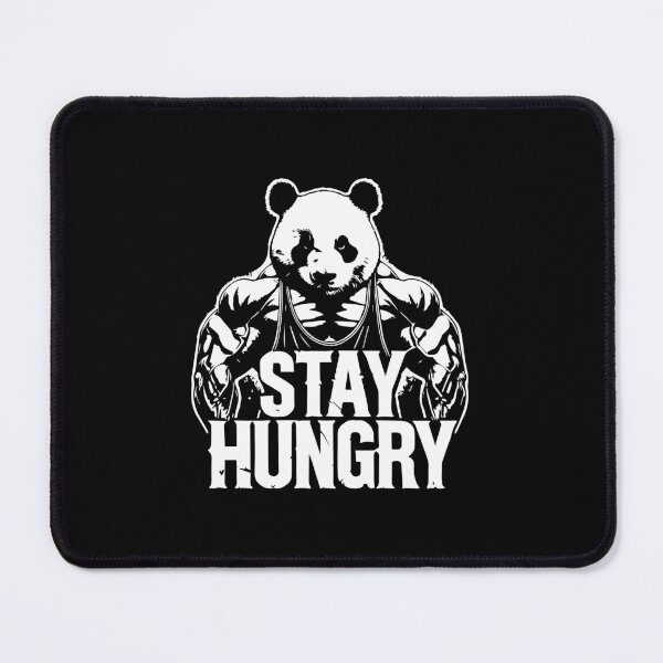 Item preview, Stay Hungry, Panda - Anime Bodybuilding Gym Workout Motivation designed and sold by chantastical.