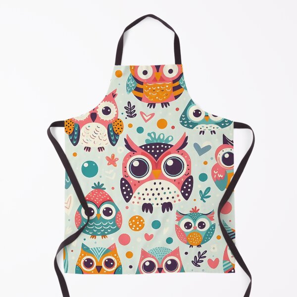 Item preview, Colorful charming owl pattern designed and sold by Haji Kamora.