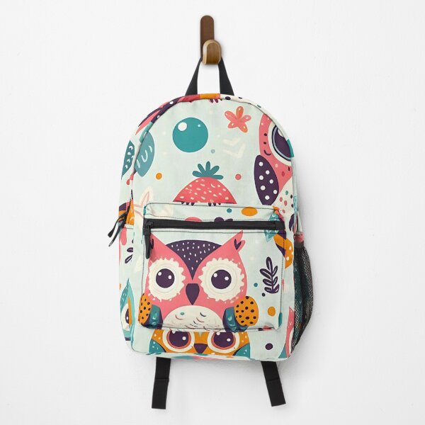 Item preview, Colorful charming owl pattern designed and sold by Haji Kamora.