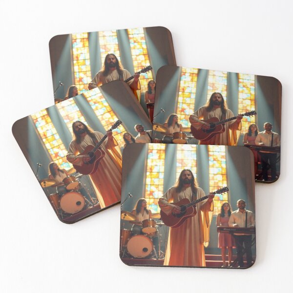 Item preview, Jesus leading a church worship team designed and sold by tshirtart2024.