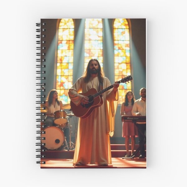 Item preview, Jesus leading a church worship team designed and sold by tshirtart2024.