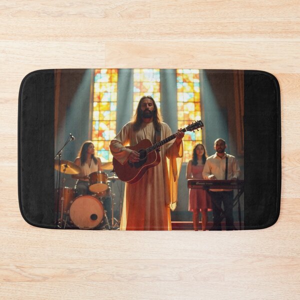 Item preview, Jesus leading a church worship team designed and sold by tshirtart2024.