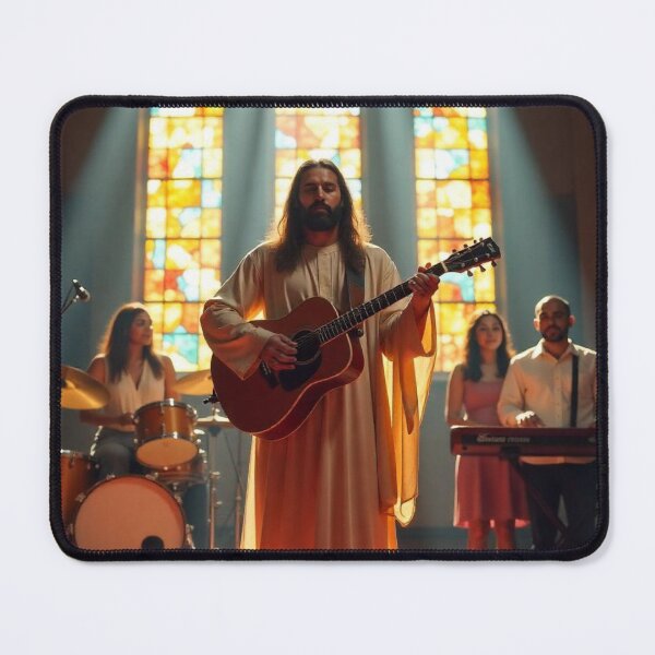 Item preview, Jesus leading a church worship team designed and sold by tshirtart2024.