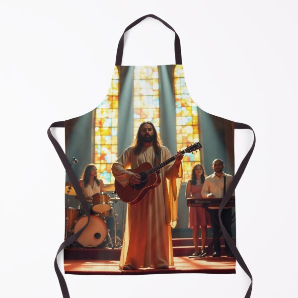 Item preview, Jesus leading a church worship team designed and sold by tshirtart2024.