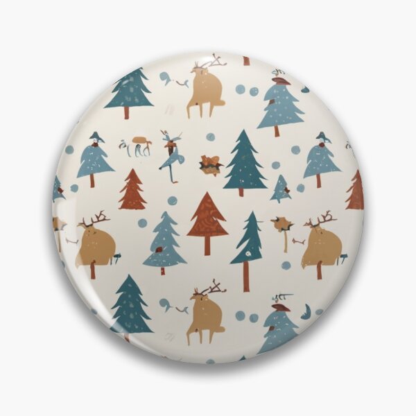 Item preview, Rustic Christmas Tree & Reindeer Pattern – Festive Holiday Design for Seasonal Joy designed and sold by HahaHandlesHub.