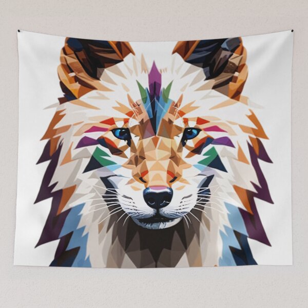 Item preview, Colorful Geometric Fox  designed and sold by NomadicDreamer.