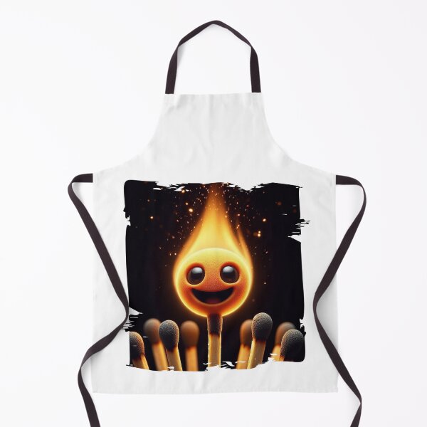 Item preview, Happy Matchstick on Fire - Fun Cartoon Illustration designed and sold by Hungry-Murphy.