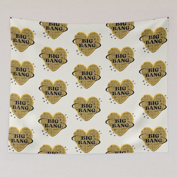 Item preview, BIG BANG K-Pop Heart Scrapbook Design - Yellow & Black designed and sold by AJUNICE STUDIO.
