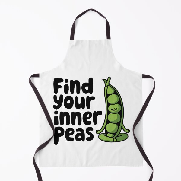 Item preview, Find Your Inner Peas! Cute Meditating Vegetable Pun designed and sold by PMCreative.