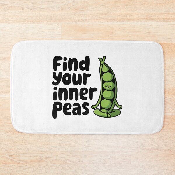 Item preview, Find Your Inner Peas! Cute Meditating Vegetable Pun designed and sold by PMCreative.