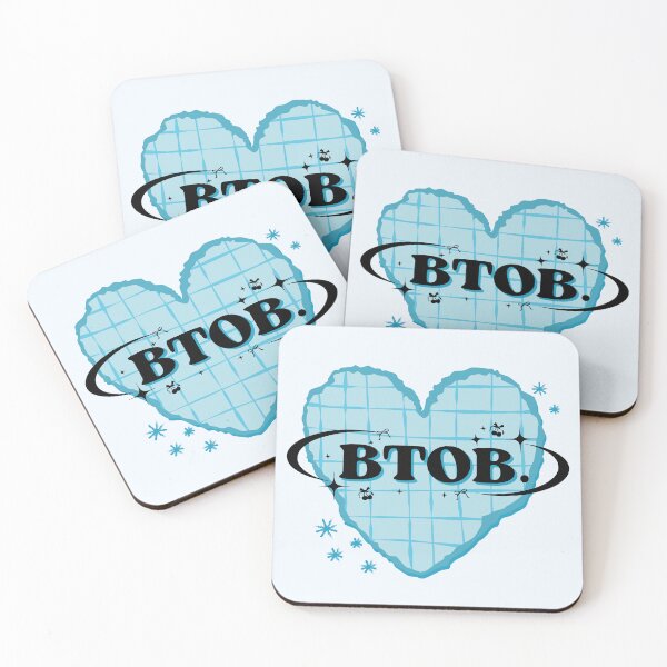 Item preview, BTOB K-Pop Blue Heart Scrapbook Design designed and sold by AJUNICE STUDIO.