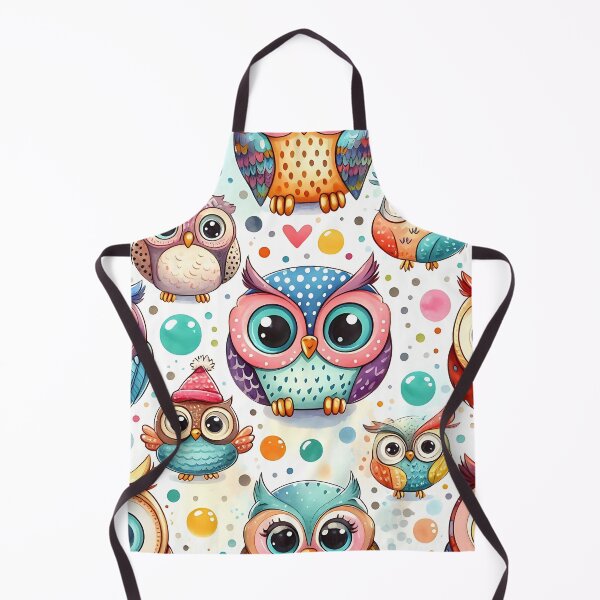 Item preview, Colorful charming owl pattern designed and sold by Haji Kamora.