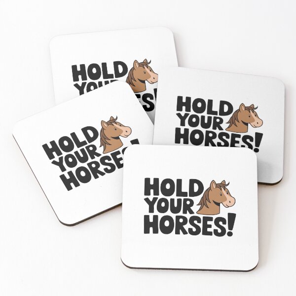 Item preview, Hold Your Horses! Funny Horse Pun designed and sold by PMCreative.