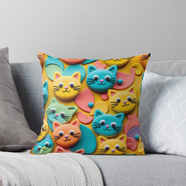Aperçu de l'œuvre Motif de visage de chat joyeux créée et vendue par NolineXpression.