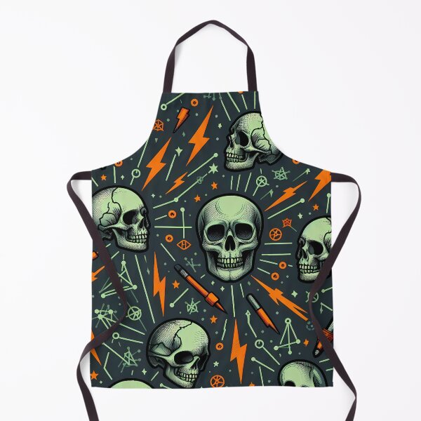 Item preview, Skulls and symbols pattern designed and sold by Haji Kamora.
