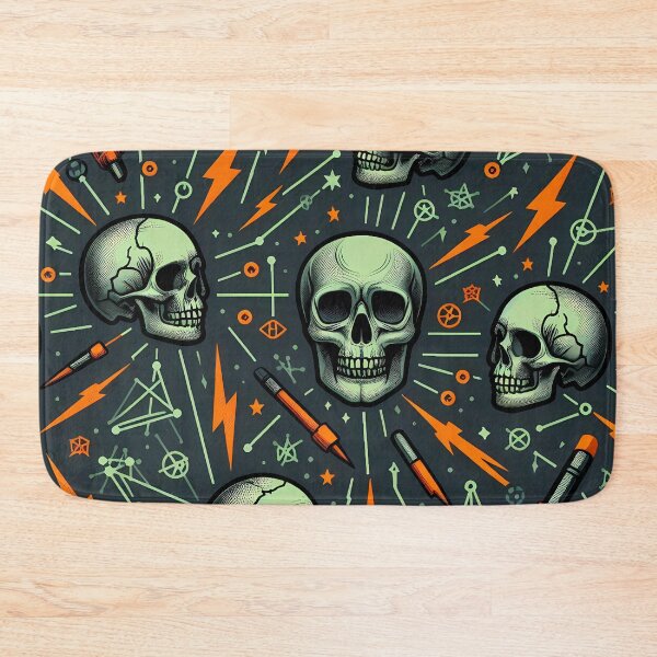 Item preview, Skulls and symbols pattern designed and sold by Haji  Kamora.
