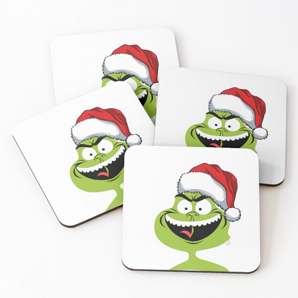 Artikelvorschau, Grinch mit roter Weihnachtsmütze entworfen und verkauft von eMShoper.