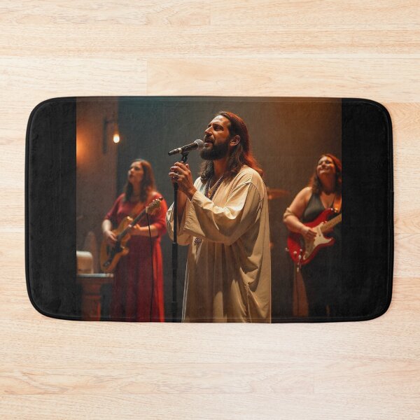 Item preview, Jesus, leading, church, worship team, worship, praise, Jesus guitar, Jesus playing music,  designed and sold by tshirtart2024.