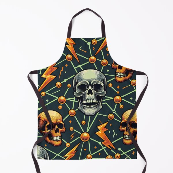 Item preview, Skulls and symbols pattern designed and sold by Haji Kamora.