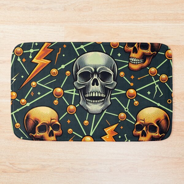 Item preview, Skulls and symbols pattern designed and sold by Haji  Kamora.