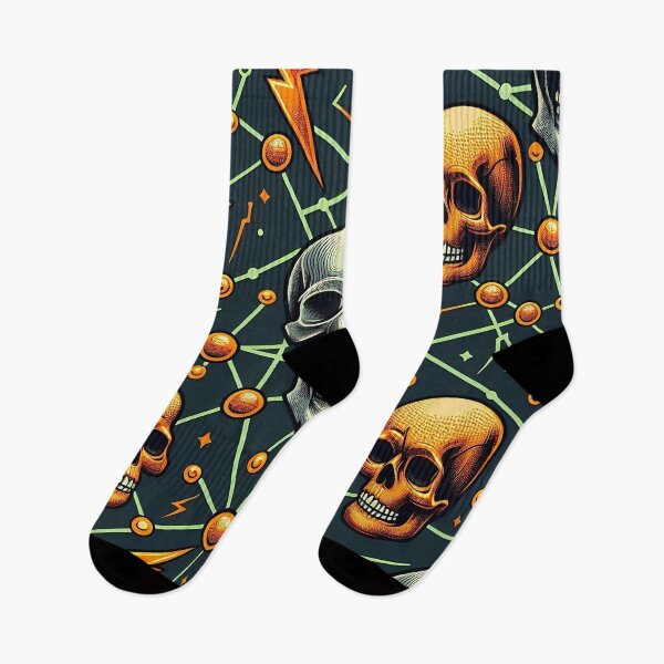 Item preview, Skulls and symbols pattern designed and sold by Haji  Kamora.