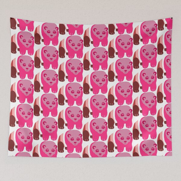 Item preview, Pink Lesiban Panda Pride Flag designed and sold by HarveyHandcraftsandDesigns.