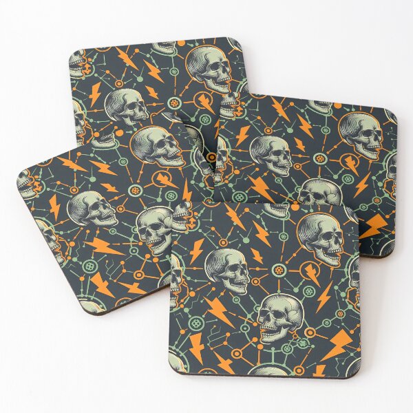 Item preview, Skulls and symbols pattern designed and sold by Haji  Kamora.