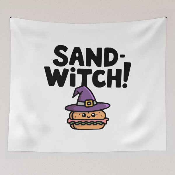 Item preview, Sand Witch! Cute Sandwich Pun designed and sold by PMCreative.