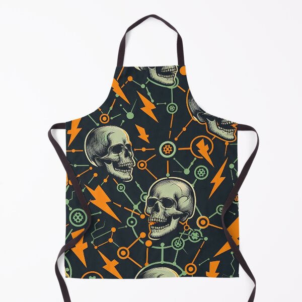 Item preview, Skulls and symbols pattern designed and sold by Haji Kamora.
