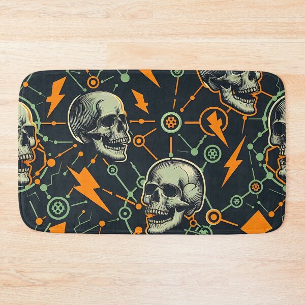 Item preview, Skulls and symbols pattern designed and sold by Haji  Kamora.