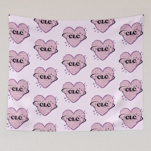 Item preview, CLC K-Pop Heart Scrapbook Design in Pink And Purple Pastels designed and sold by AJUNICE STUDIO.