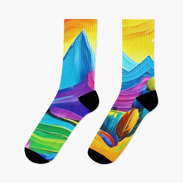 Item preview, Rainbow Mountain Majesty Art designed and sold by Health And Fitness Posts e-Store.