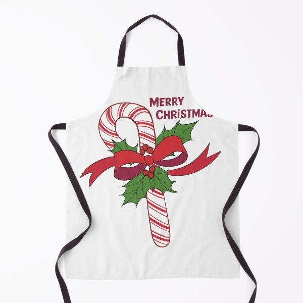 Item preview, Merry Christmas Candy Cane With Holly And Ribbon designed and sold by Skull Fern.