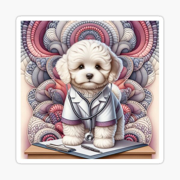 Item preview, Dr Bichon Frise Puppy designed and sold by Wags & Tails.