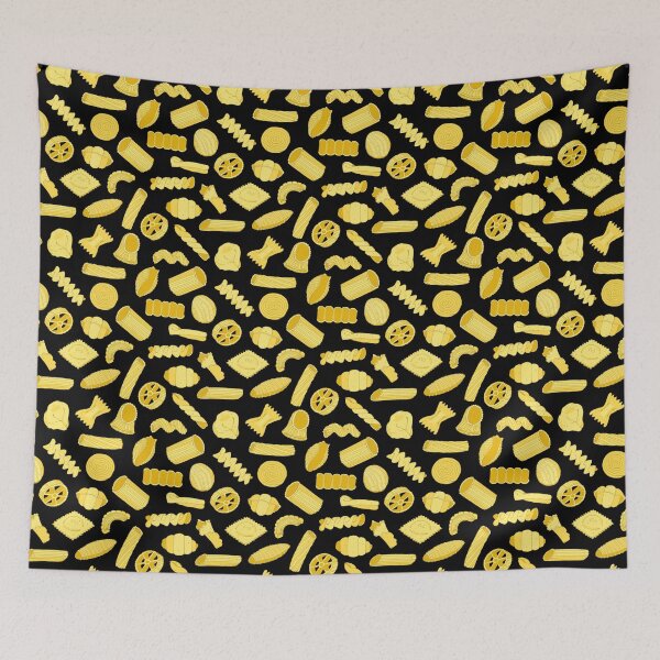 Item preview, Italian Pasta Shapes Food Pattern designed and sold by HotHibiscus.
