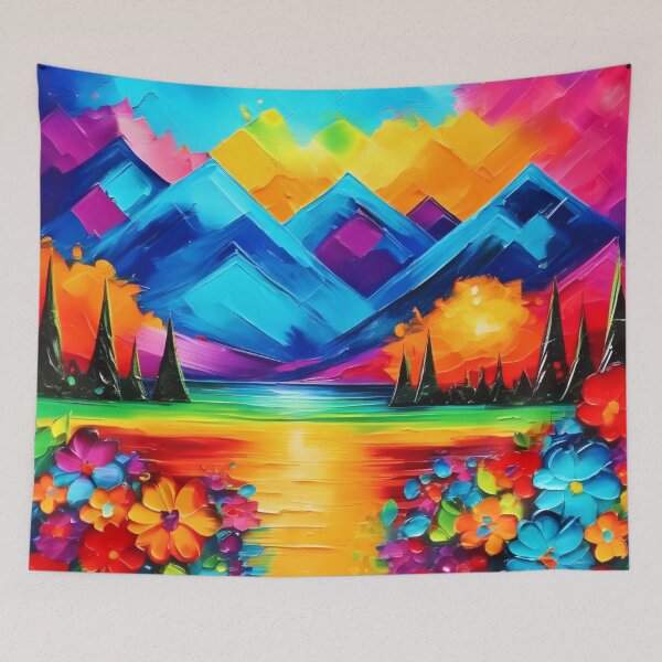 Item preview, Dreamscape Horizon Painting designed and sold by Health And Fitness Posts e-Store.