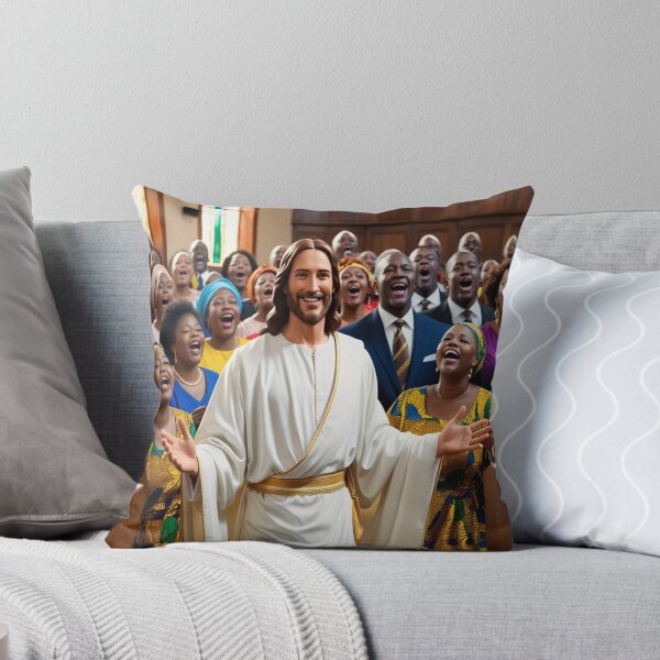 Item preview, Black church, African Church, Jesus, leading, church, worship team, worship, praise, Jesus guitar, Jesus playing music, designed and sold by tshirtart2024.